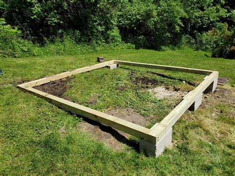 using 4x4 for shed foundation